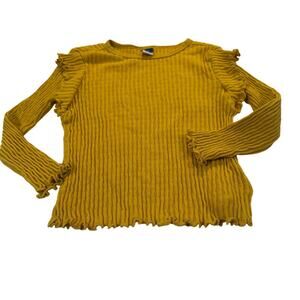 Old Navy Toddler Girl 3T Long Sleeve Ochre Shirt
